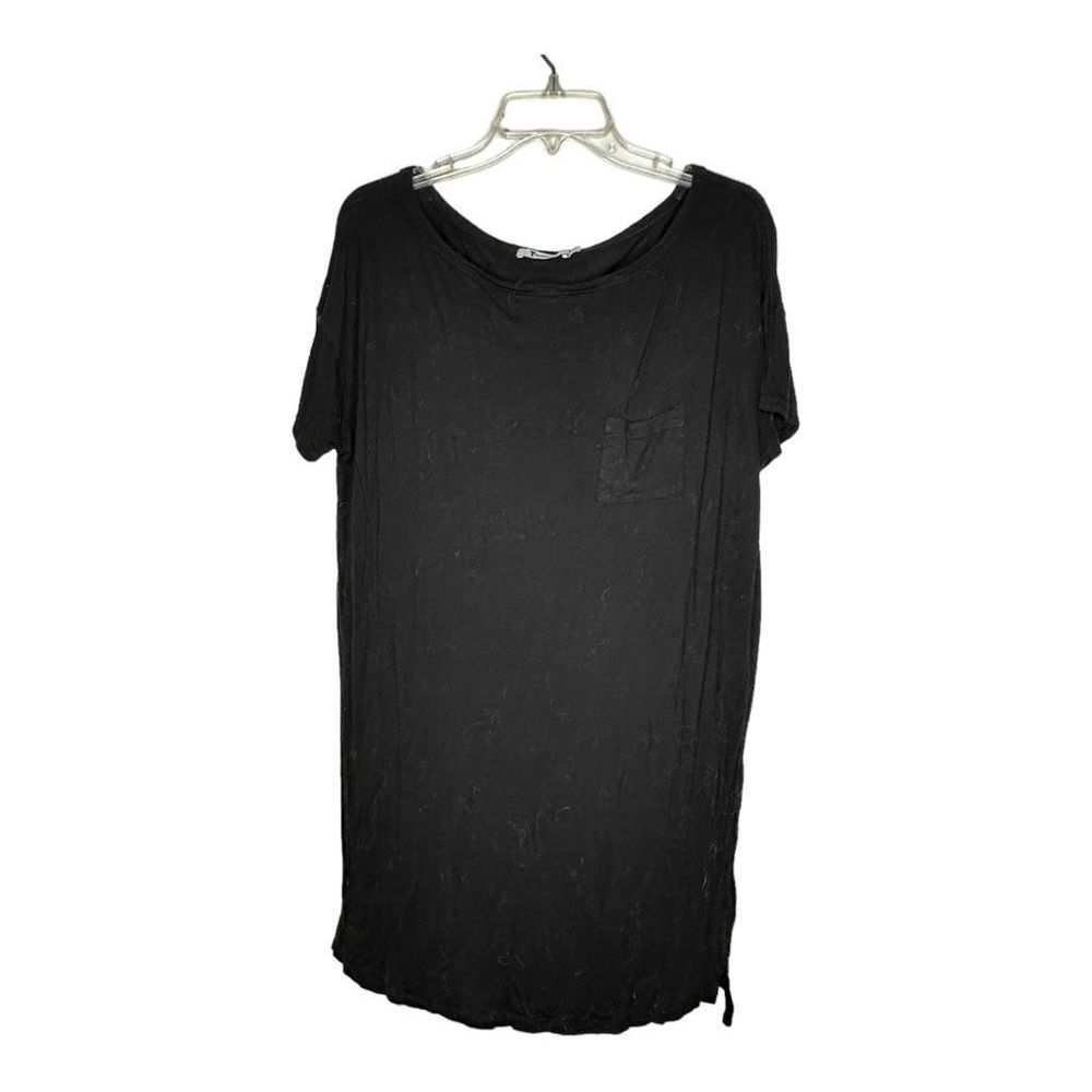 T By Alexander Wang Black T-Shirt Dress‎ Top